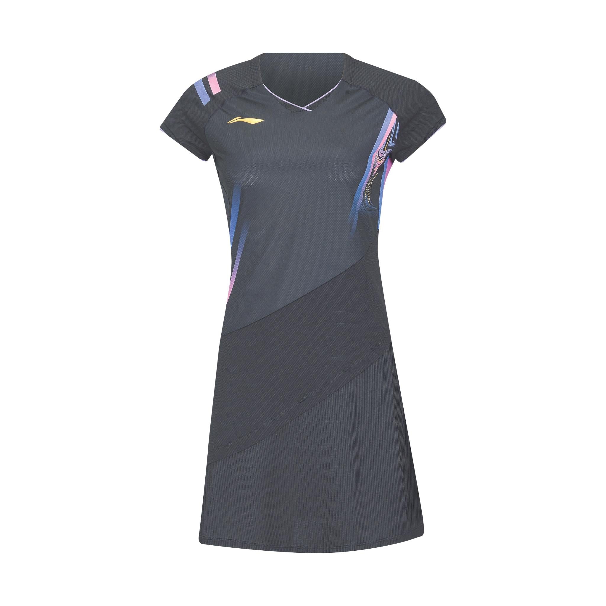 Li-Ning Side Effect zwarte jurk