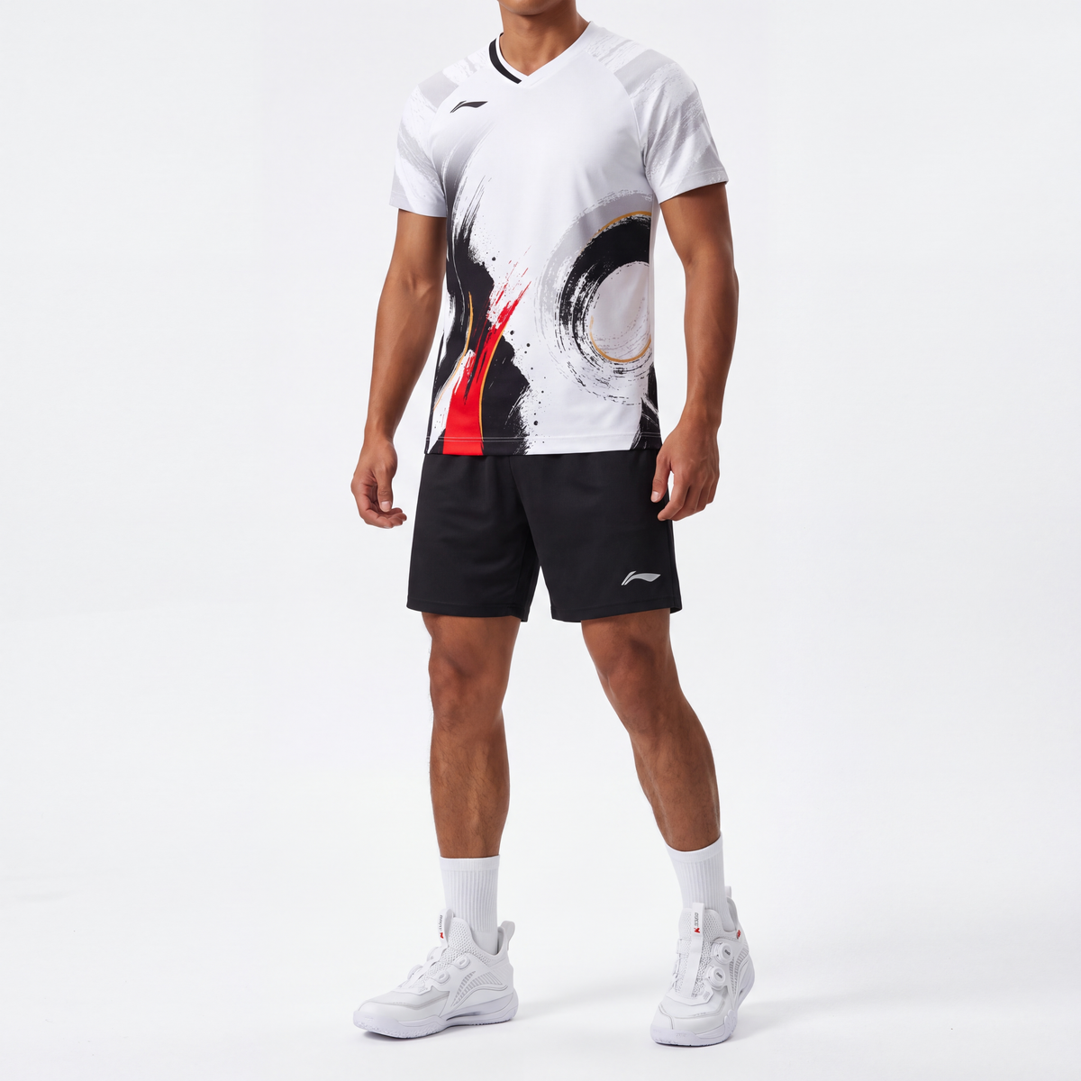 Li-Ning Paint wit uniseks