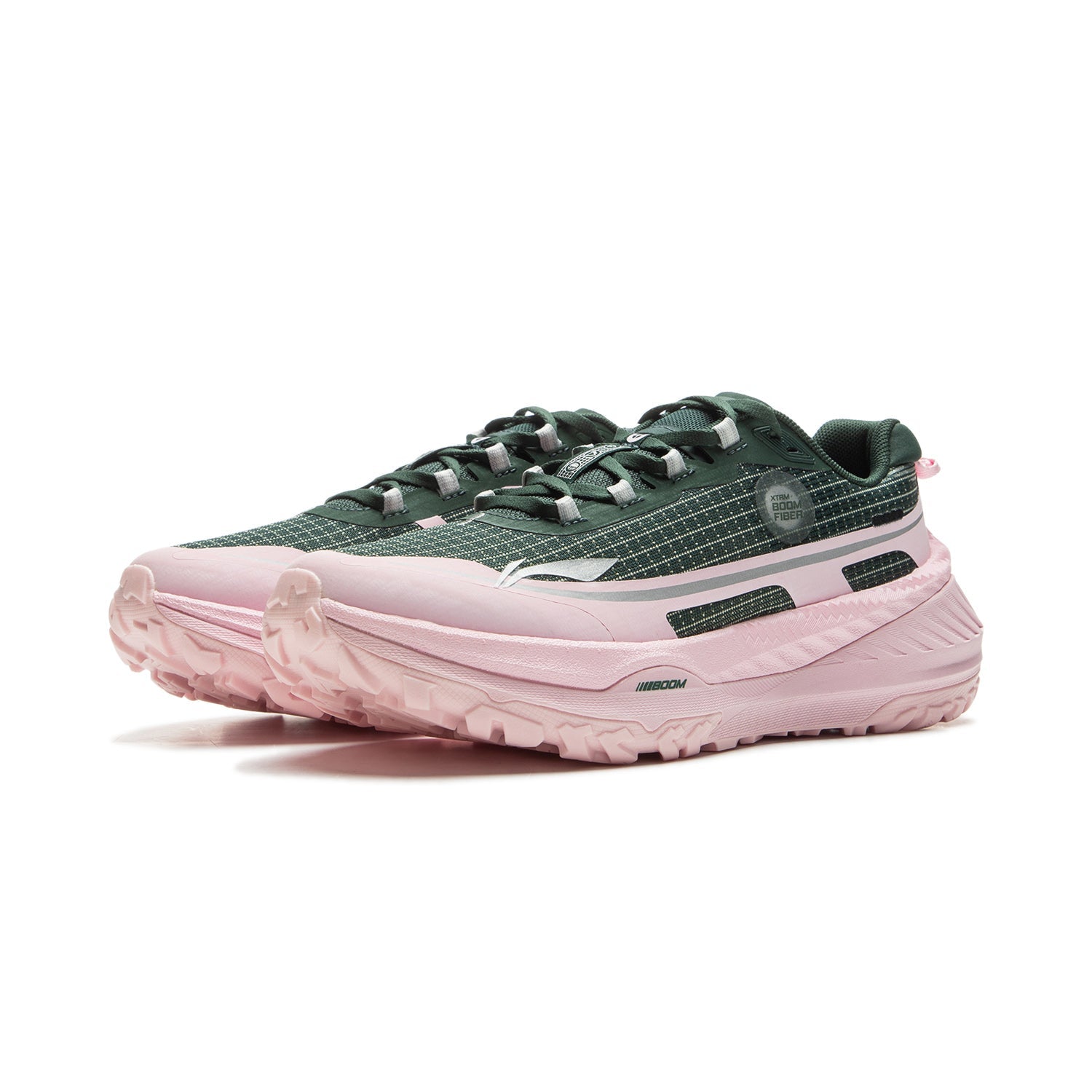 Li-Ning Trail Dilu V2 donkergroen/roze dames