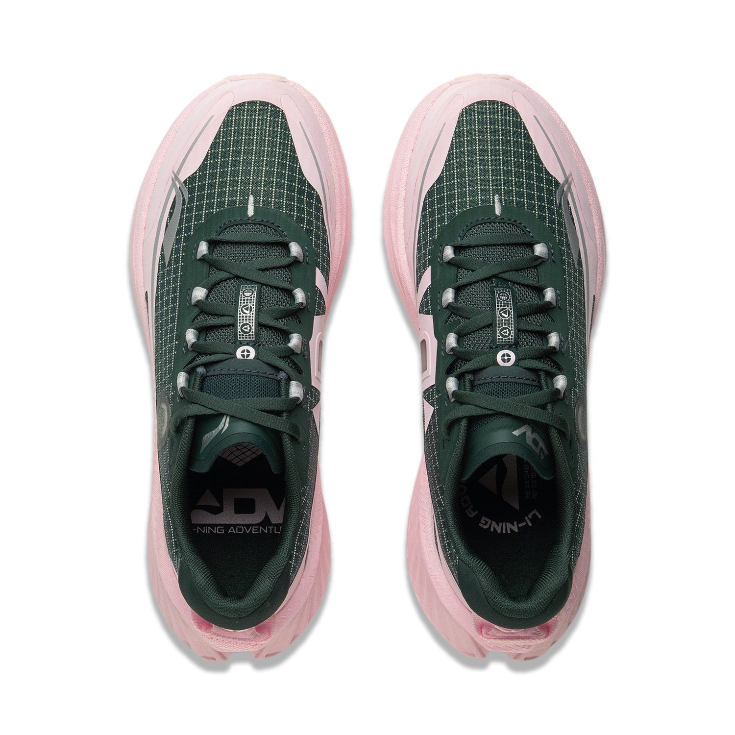 Li-Ning Trail Dilu V2 donkergroen/roze dames
