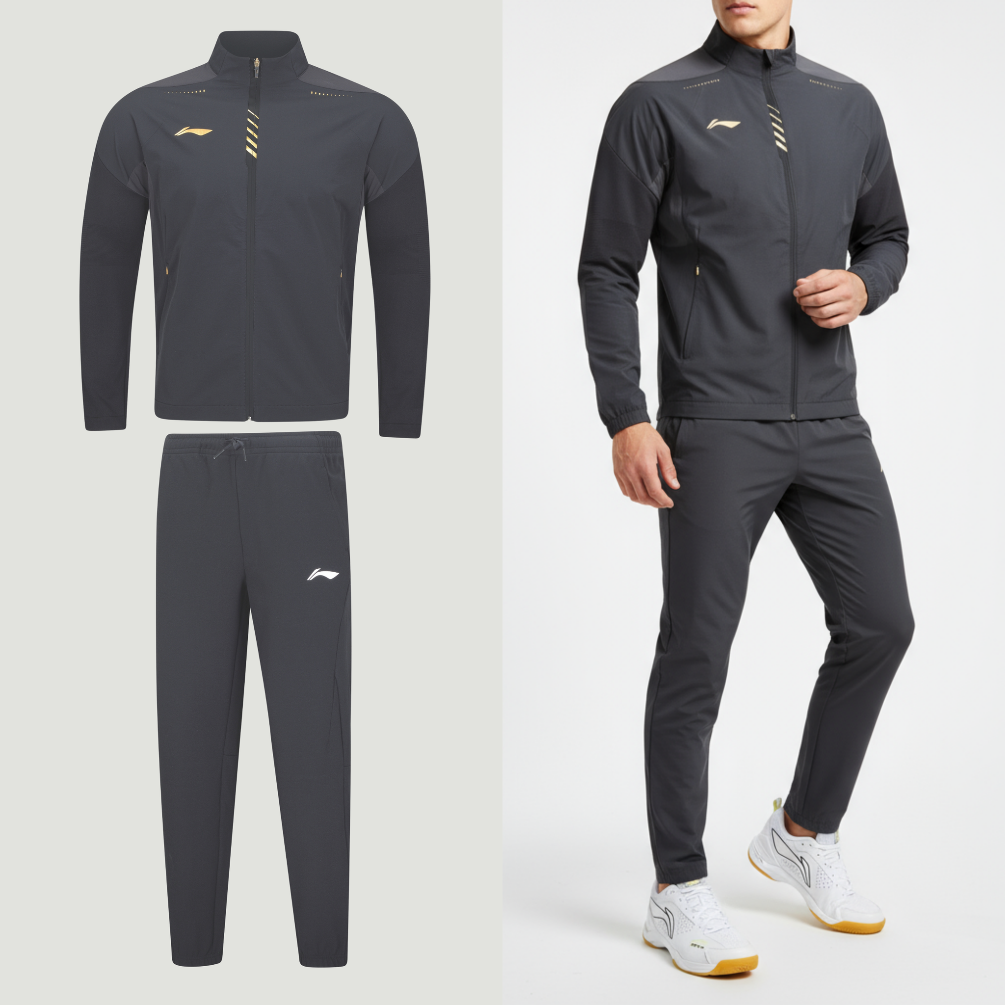 Li-Ning Trainingsbroek Comfort Zwart Unisex