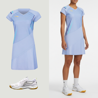 Li-Ning Side Effect lichtblauwe jurk