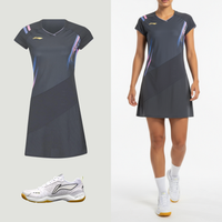 Li-Ning Side Effect zwarte jurk