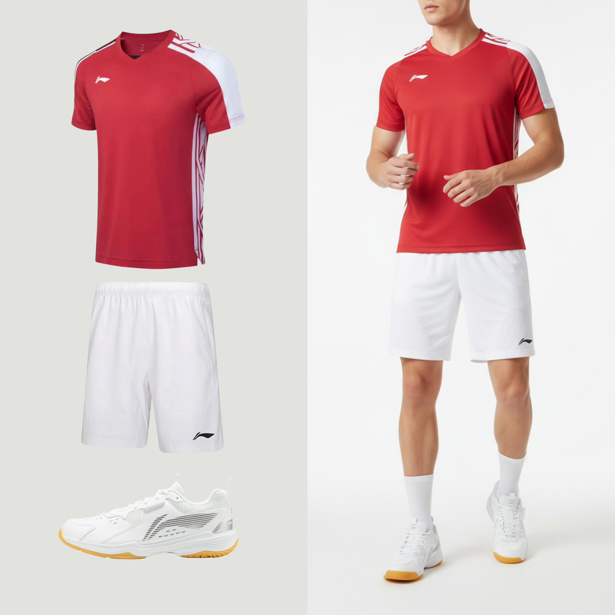 Li-Ning Simple Life rood unisex