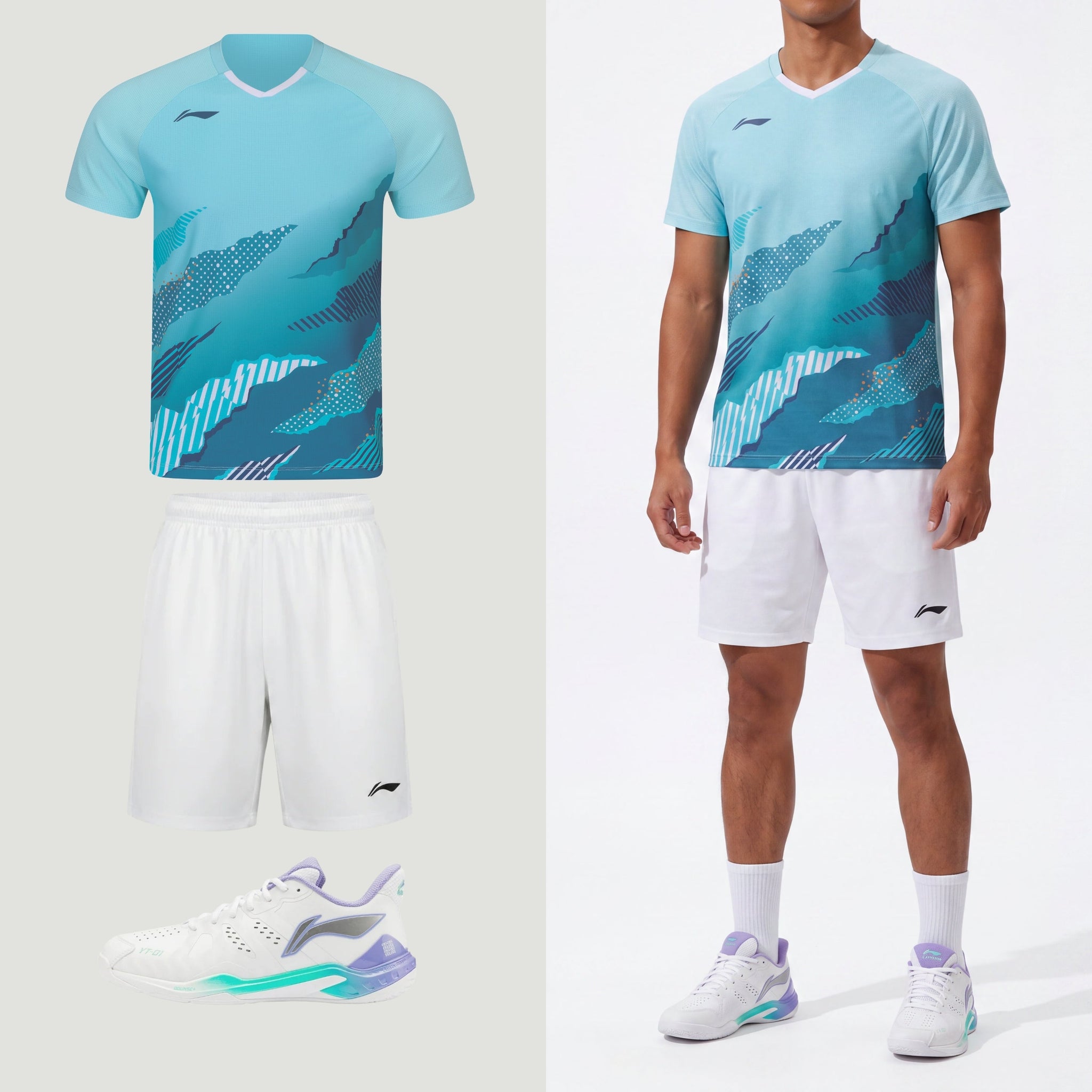 Li-Ning Valley lichtblauw unisex