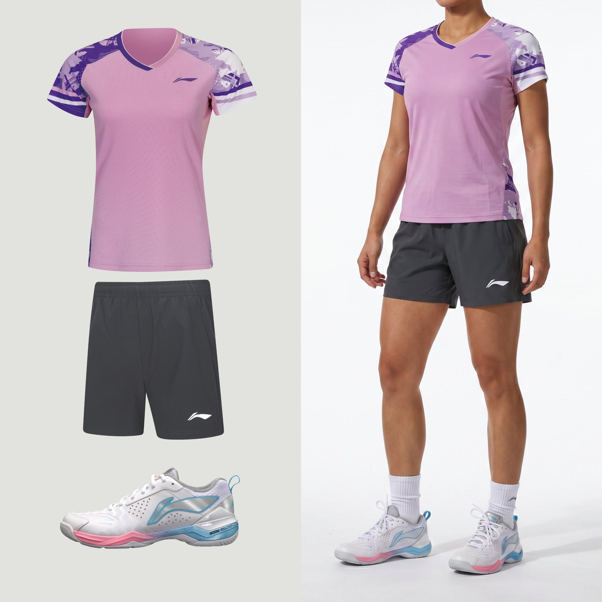 Li-Ning Global Light Purple dames
