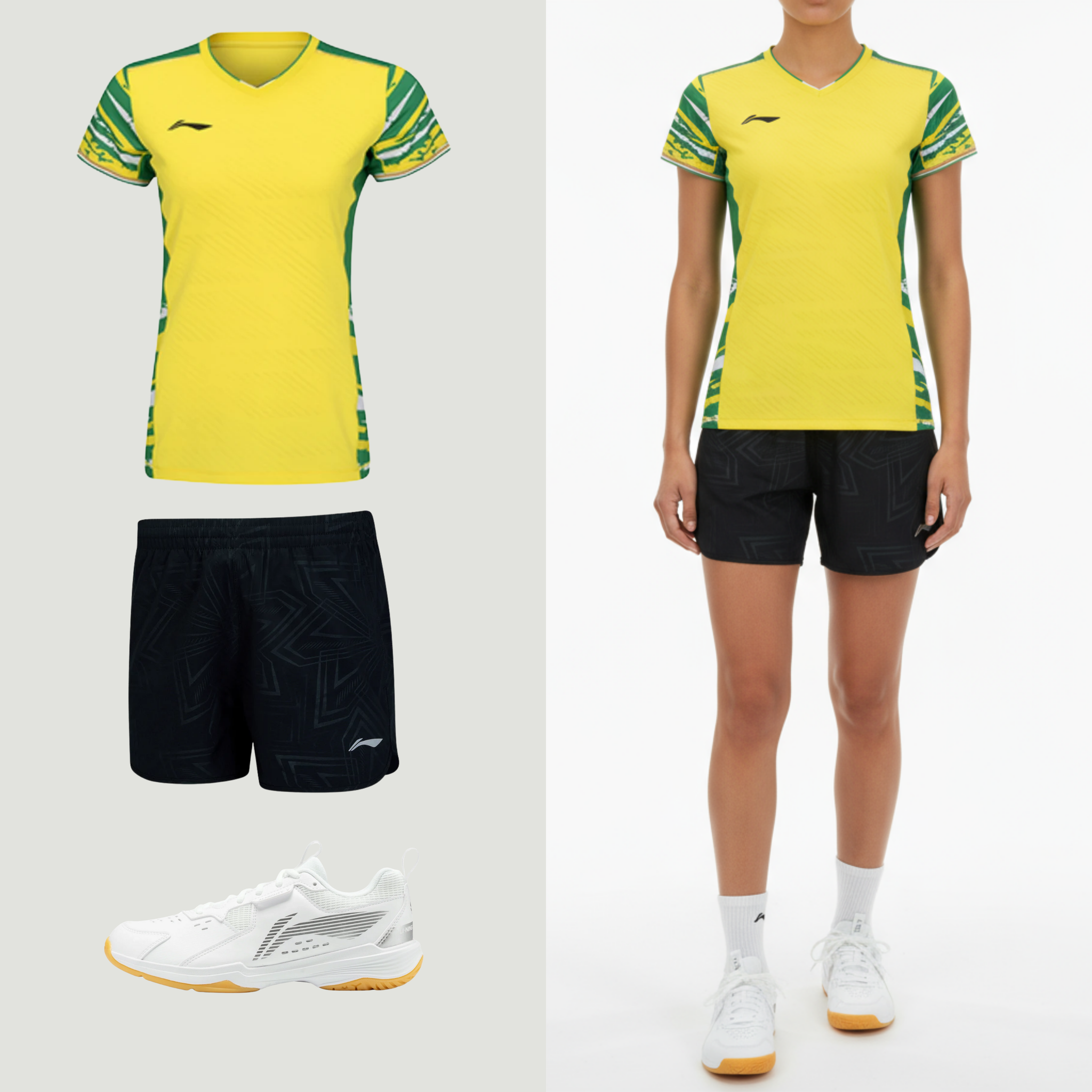 Li-Ning Top Play geel dames