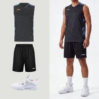 Li-Ning Polar Stripes zwarte tanktop