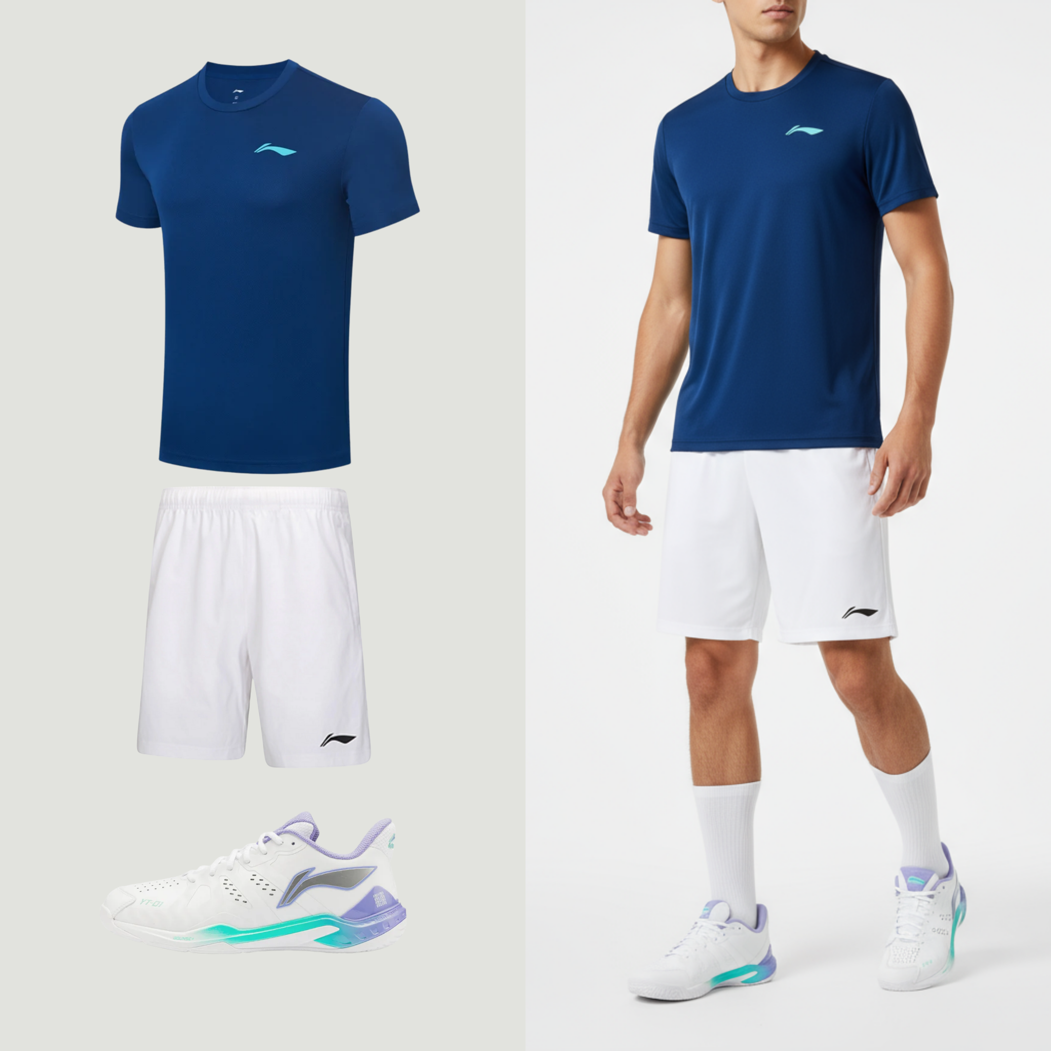 Li-Ning Pocket wit heren