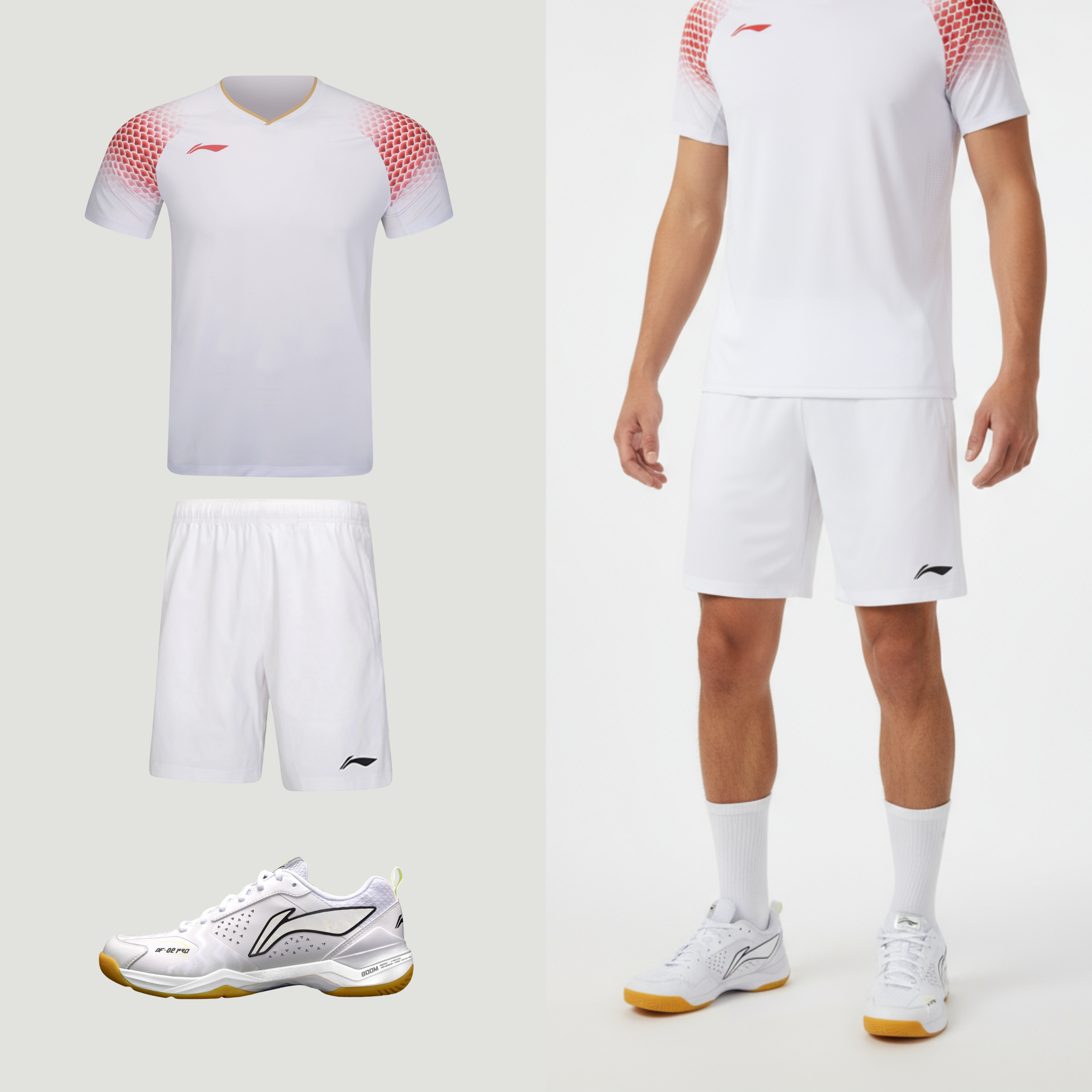 Li-Ning Point wit unisex