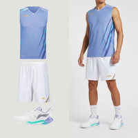 Li-Ning Side Effect lichtblauwe tanktop