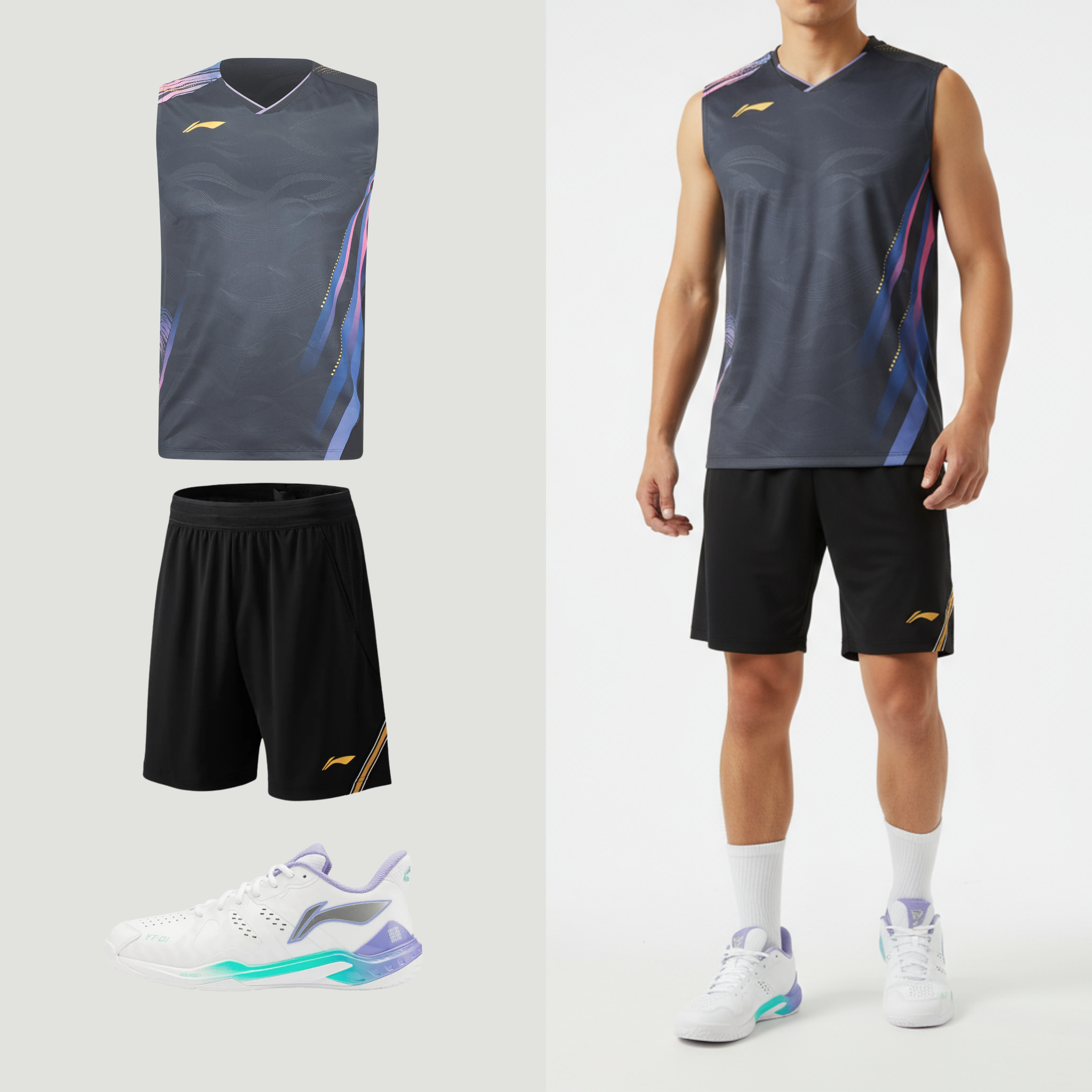 Li-Ning International New zwart heren