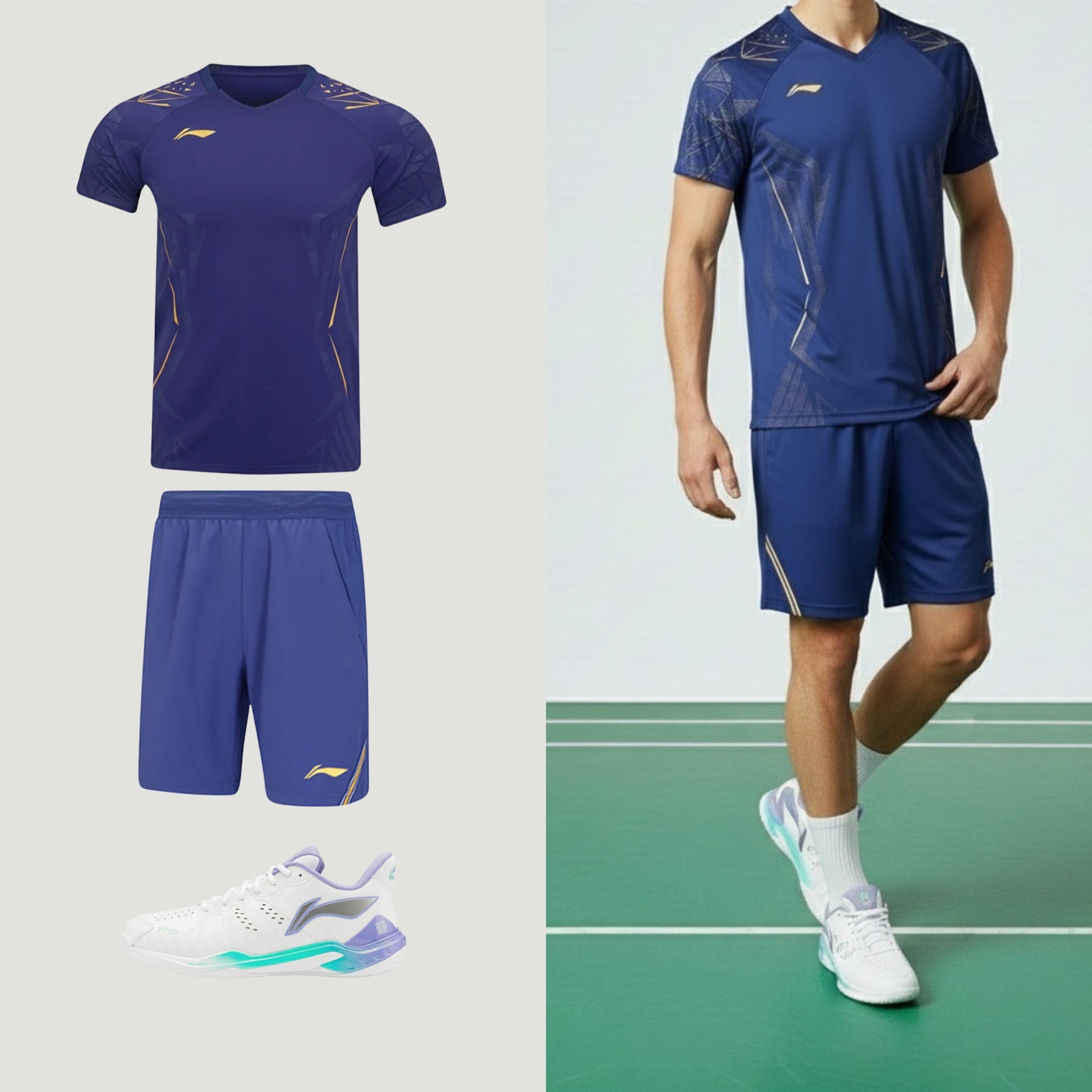 Li-Ning International New blauw heren