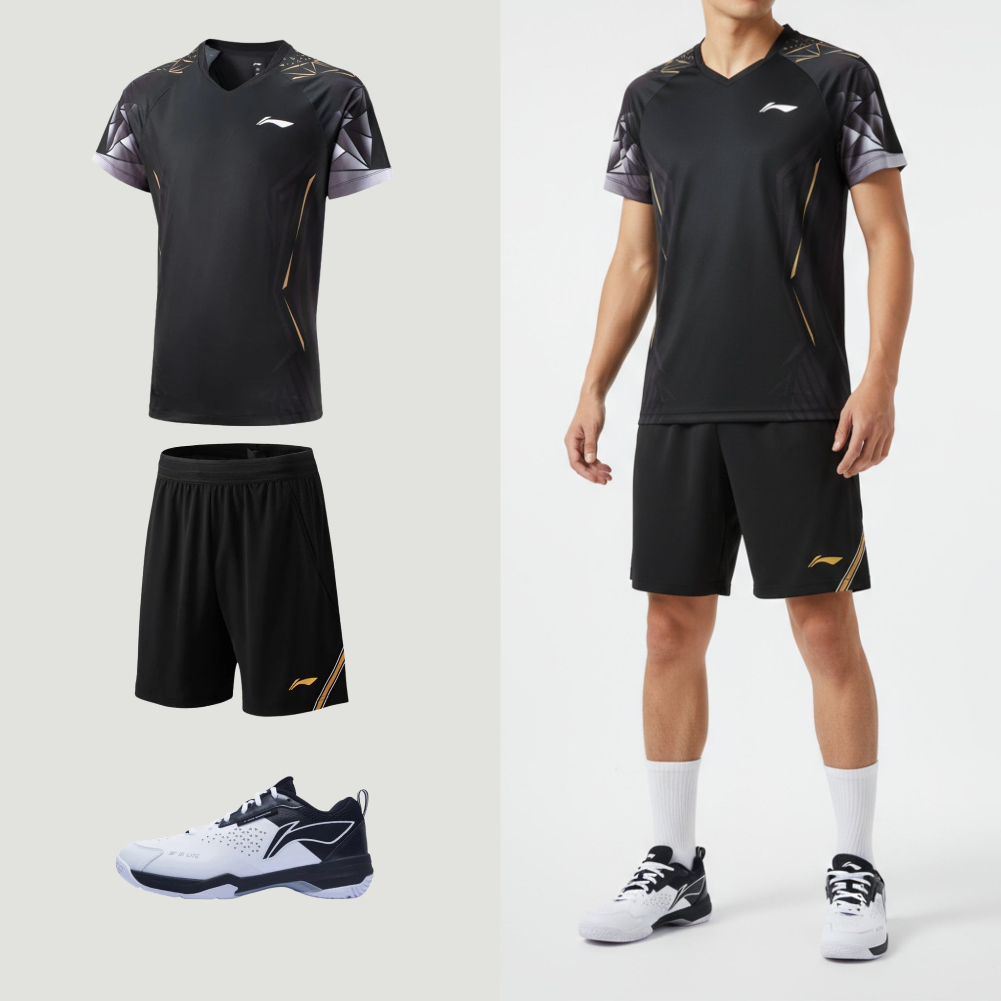 Li-Ning Play Cool zwart unisex