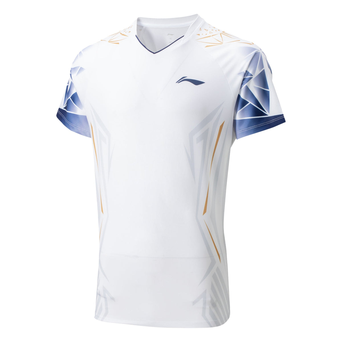 Badminton T-shirt - Li-Ning Play Cool White Unisex - SportYouUp Danmark