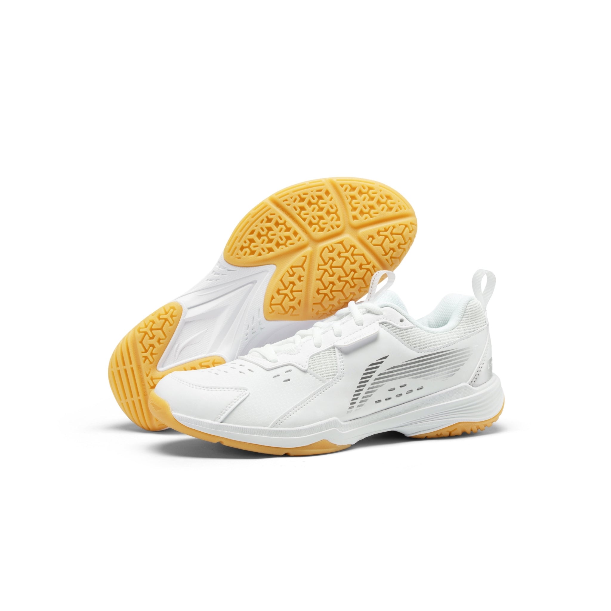 Li-Ning Almighty V White brede badminton sko